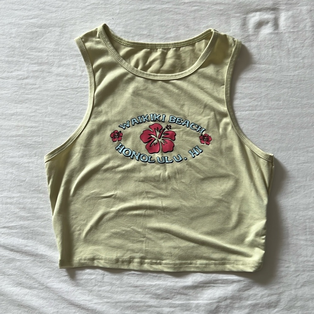 hawaii yellow / green tank